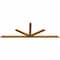 Ekena Millwork Saratoga Rough Sawn Timber Gable Bracket, Western Red Cedar, 108"W x 36"H x 2"D x 4"F, 8/12 Pitch GBW108X36X0204SAR00RWR - alternate 4